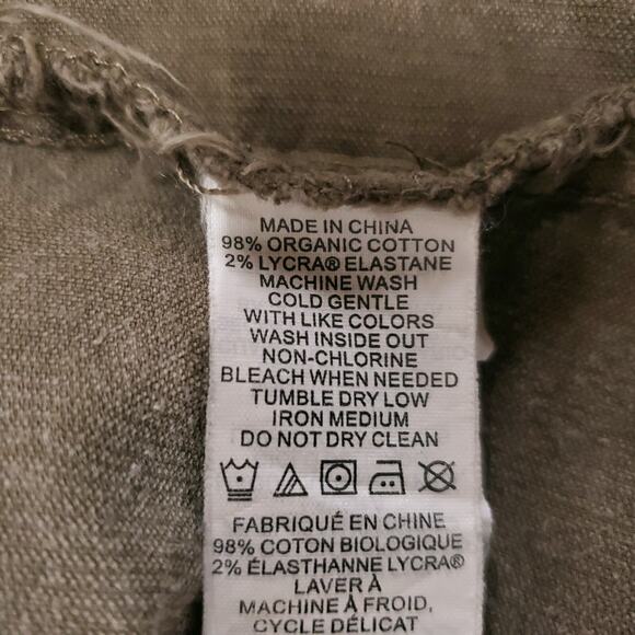 prAna Corduroy Dress Women's XS Light Brown Brass Buttons Pockets Casual Boho - Picture 9 of 9